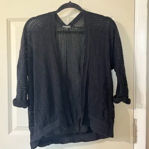 Express black knit cardigan